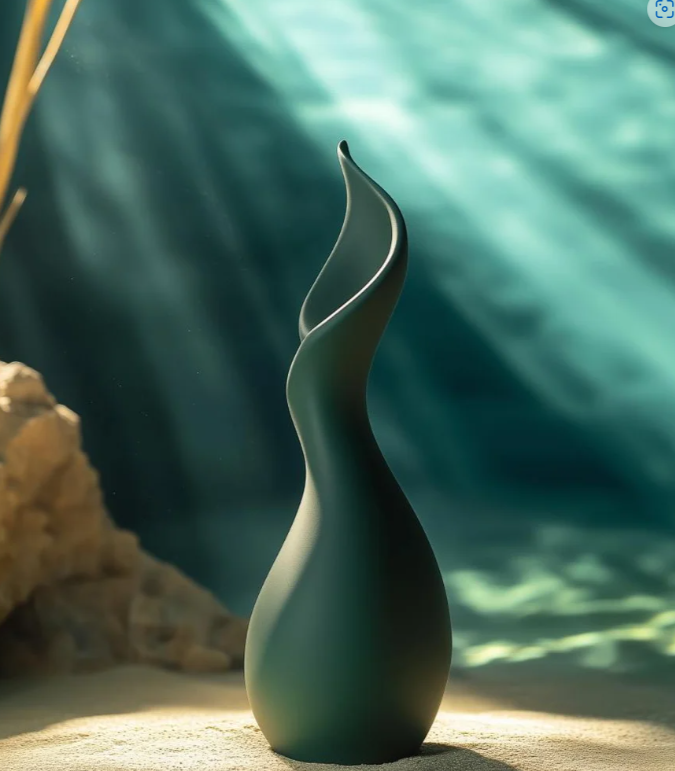 Aquabella: Escultura Moderna Submarina: Elegancia Curvilínea para Espacios Exclusivo