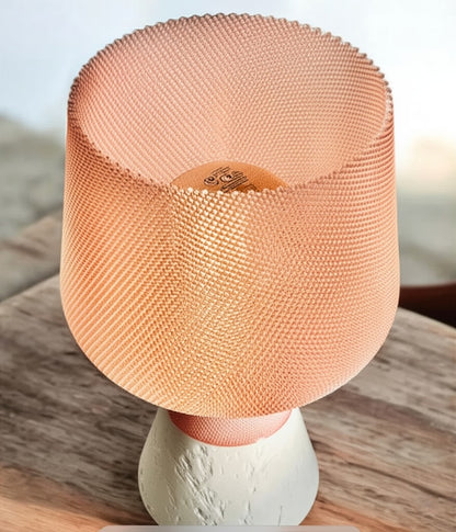 Lámpara CALIZ: Diseño Vanguardista con Texturas y Luz Sofisticada