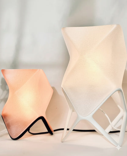 Lámparas de Mesa Origami Modernas con Acabado Texturizado